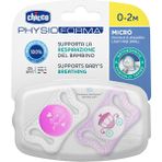 Chicco Physio Micro Silikon Damaklı Emzik 0-2 Ay Lila