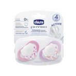 Chicco Physio Pembe Silikon 4m+ 2'li Emzik