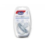 Chicco Physio Soft Mavi 4 Ay 0-3 Yaş Tekli Silikon Emzik