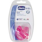 Chicco Physio Soft Silikon Emzik 12 Ay Pembe - Çok Renkli