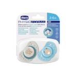 Chicco Physioforma Air 2'li Silikon Emzik 2-6 Ay Erkek - 2 - 6 Ay - Mavi