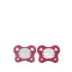 Chicco Physioforma Dual Soft 16-36 Ay Silikon 2'li Emzik - Kırmızı