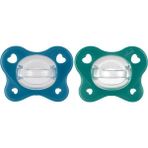 Chicco Physioforma Dual Soft 2'li Silikon Emzik 16-36 Ay Indigo - Lacivert
