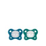 Chicco Physioforma Dual Soft Yeşil 16-36 Ay Silikon 2'li Emzik - Mavi