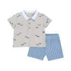 Chicco Takım / T-Shirt+Pantalon - Krem Rengi - 12 Ay