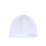 Chicco Unisex Bebek Şapka, Beyaz, 0 Ay