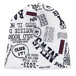 Chicco Unisex Bebek Şapka, Siyah/Beyaz, 6-9 Ay