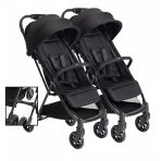 Chicco Urbino Black Hafif Tek Elle Katlanır Kabin Boy İkiz Bebek Arabası