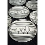 Chichi Home Nido 6 Parça Porselen Pasta ve Kahvaltılık Seti 19 cm