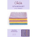 ChicKits Standart - Mikrofiber Genel Temizlik Bezi 30*30 cm Tüm Yüzeyler Için - 5'li