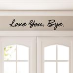 ChicOasis Love You Bye Ahşap Tabelalar Duvar Dekoru 80 cm Siyah Modern Ev Dekoru Benzersiz Ahşap Giriş Koridor Duvar Sanatı Süslemeleri Ekspres Aşk ve Sıcaklık Aile İşareti