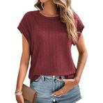 Chicrise Lassig Kırmızı Tank Top Kolsuz Kadın T-shirt