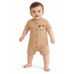 Chicsy Baby Tatlı Erkek Bebek Köpek Nakışlı Tarz Fitilli Tulum Yazlık Şort Tulum