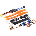 Chihiro A2212 1400KV Fırçasız Motor 30A Esc XT60 Fiş SG90 9g Mini Servo 8060 Pervane Rc Sabit Kanatlı Uçak Helikopter (Yurt Dışından)