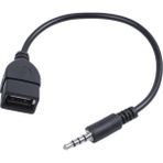 Chihiro586 - 9278 USB Jakı, Aux, Ses Verileri Şarj Kablosu Için 3,5 mm Jak Siyah (Yurt Dışından)