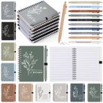 Chiisong 10 Takım İlham Verici Çalışan Takdir Hediyeleri, Teşekkürler Spiral Günlük Boho Estetik Çiçek Not Defteri, Motivasyon Tükenmez Kalem, İş Arkadaşınız Öğretmeni için Toplu Hediye (Taze Renk)
