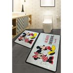 Chilai Home Always Original 2'li Set Banyo Halısı Kaymaz Taban Özellikli Renkli Desenli