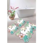 Chilai Home Anemon Djt 3lü Set Banyo Halısı Takımı, Klozet Paspası