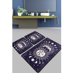 Chilai Home Aten Banyo Halısı Djt 3lü Set