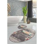 Chilai Home Baın 2'li Set Banyo Halısı Djtbanyo - Renkli - 4807