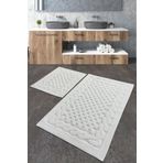 Chilai Home Bambi Cotton Ekru 2 Li Set Banyo Halısı Yıkanabilir, Kaymaz Taban Tpmk