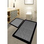 Chilai Home Barley Black Djt 2'li Set Banyo Halısı