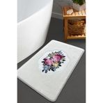 Chilai Home Bella Rose Tekli Nakışlı Peluş Banyo Paspası 60x100 cm