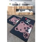 Chilai Home Bera Banyo Halısı Djt 2li Set Yıkanabilir, Kaymaz Taban Banyo