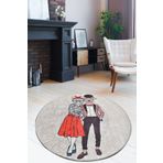 Chilai Home Best Couple Djt 100x100 cm Dekoratif Salon Halısı
