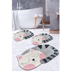 Chilai Home Big Cat 3lü Set Banyo Halısı Djt