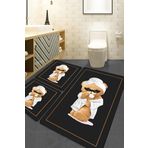 Chilai Home Bornouse 3lü Set Banyo Halısı Djt