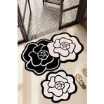 Chilai Home Bungari Rose 2li Banyo Paspası Seti, Kaydırmaz Tabanlı