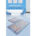 Chilai Home Ceramıca Djt 60x100 cm 50x60 cm 2'li Banyo Halısı Seti
