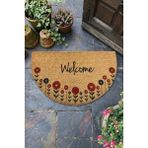 Chilai Home Coco Blattern 45X75 cm Kapı Önü Paspası, Naturel Koko Kıl Paspas - Çok Renkli - 53 x 75 cm