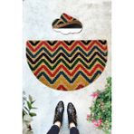 Chilai Home Coco Oblıquum 45X75 cm Doğal Koko Kıl Paspas,hindistan Naturel Kapı Önü Paspası - Çok Renkli - 45 x 75 cm