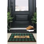 Chilai Home Coco Plaid Green Doğal Koko Paspas,kıl Kapı Önü Paspası - 40 x 60 cm - Renkli