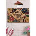 Chilai Home Coco Topiary Doğal Koko Paspas,kıl Kapı Önü Paspası - 40 x 60 cm - Renkli