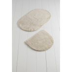 Chilai Home Colors Of Oval 2'li Set Kemik Banyo Halısı Yıkanabilir, Kaymaz Taban Akrilik - Renkli - 4900