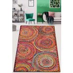 Chilai Home Crop Circle Djt Modern Tasarım Yıkanabilir Kaymaz Taban Halı, Salon Halısı, Dekoratif Halı, 120 x 180