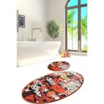 Chilai Home Dogs 2'li Set Banyo Halısı Klozet Takımı Djtbanyo - Renkli - 4806