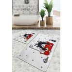 Chilai Home Dogs Shower Djt 2'li Set Banyo Halısı