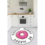 Chilai Home Donut Worry Djt 140x140 cm Mutfak Halısı