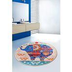 Chilai Home Etnic Djt Çap 100 cm Banyo Halısı