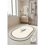 Chilai Home Farbelle 60x100 cm Tekli Banyo Paspas Seti, Kaydırmaz Tabanlı