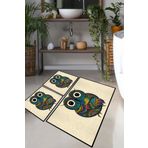 Chilai Home Flyer Djt 3'lü Set Banyo Halısı