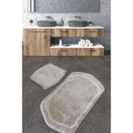 Chilai Home Genom Taş Ikili Set Banyo Halısı Akrilik - 50 x 60 + 60 x 100 cm