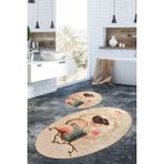 Chilai Home Glare 2'li Set Banyo Halısı, Klozet Takımı Djtbanyo - Renkli - 4793