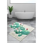 Chilai Home Green 2'li Set Banyo Halısı Yıkanabilir, Kaymaz Taban Djtbanyo - Renkli - 4948