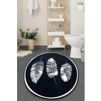 Chilai Home Hoja Siyah 100x100 cm Banyo Halısı