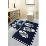 Chilai Home Hoja Siyah 2'li Set Banyo Halısı Djtbanyo